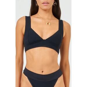 L’Space Hailey Rib Bikini Top NWT